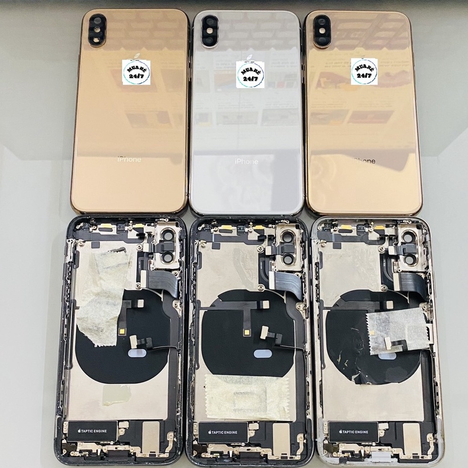 Cụm lưng zin XS và XSMAX zin màu vàng, trắng, đen