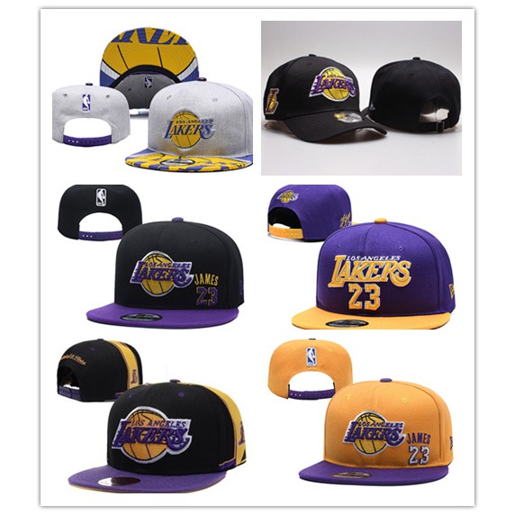 Mũ Lưỡi Trai Cotton Chống Nắng Phong Cách Thể Thao Los Angeles Lakers Cổ Điển Hàng Mới