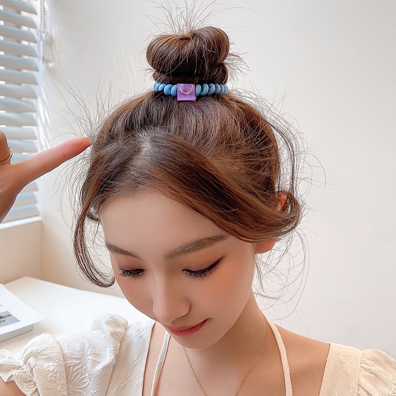 Dây Buộc Tóc Lò Xo Co Giãn Tốt Kiểu Hàn Quốc Cho Nữ