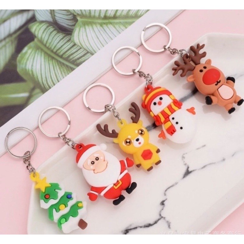 ❄️ Móc khoá Noel cao su loại đẹp 🎄