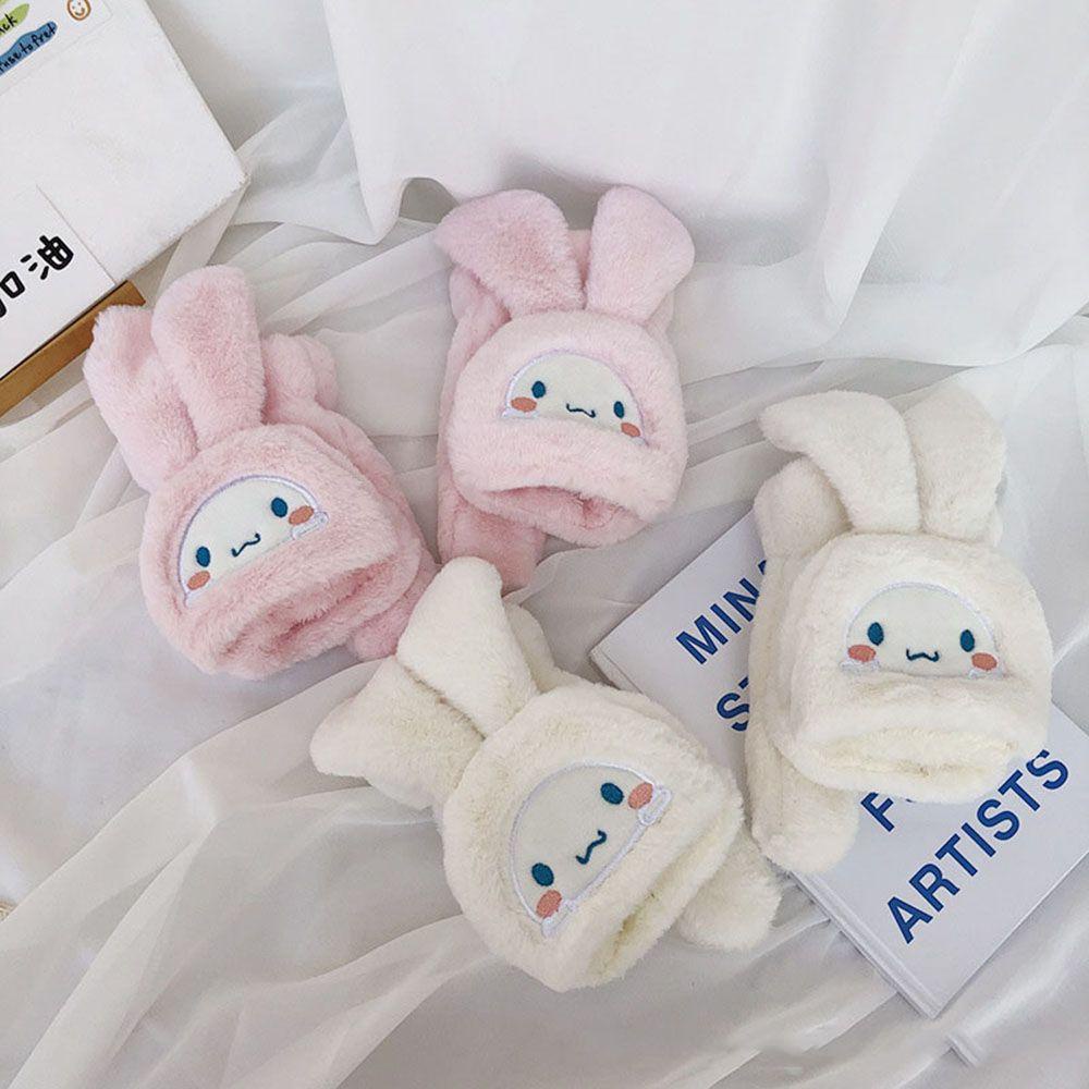 Găng Tay Hở Ngón WMES15H Hình Chú Chó Hoạt Hình Đáng Yêu Giữ Ấm Mùa Thu