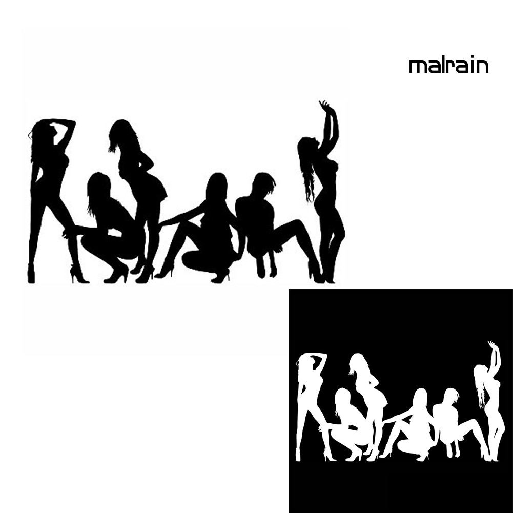 Miếng Dán Trang Trí Hình Cô Gái Quyến Rũ Cho Xe Ô Tô