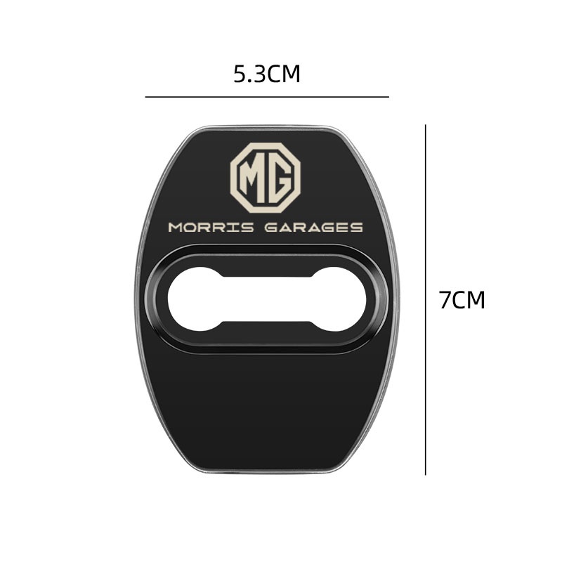 Bộ 4 Miếng Dán Kim Loại Trang Trí Khóa Cửa Xe Hơi ZS GS HS EZS MG5 MG GT MG6 MG7