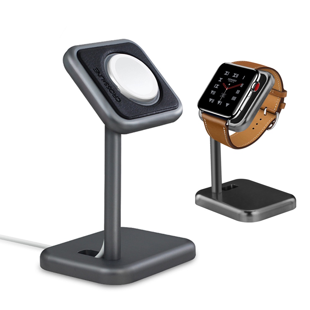 Đế sạc Apple Watch dạng treo sạc kiêm giá đỡ hợp kim nhôm cho đồng hồ thông minh.