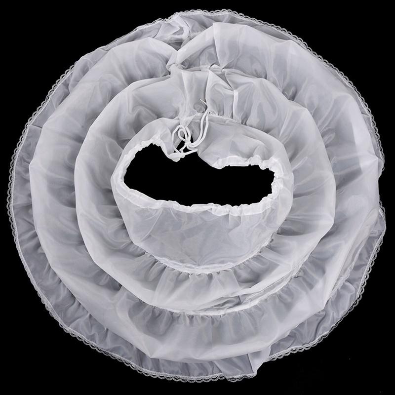 Áo Khoác Petticoat Chữ A 3 Vòng Một Lớp Viền Ren Hoa Eo Co Giãn Cho Bé Gái Mặc Dưới