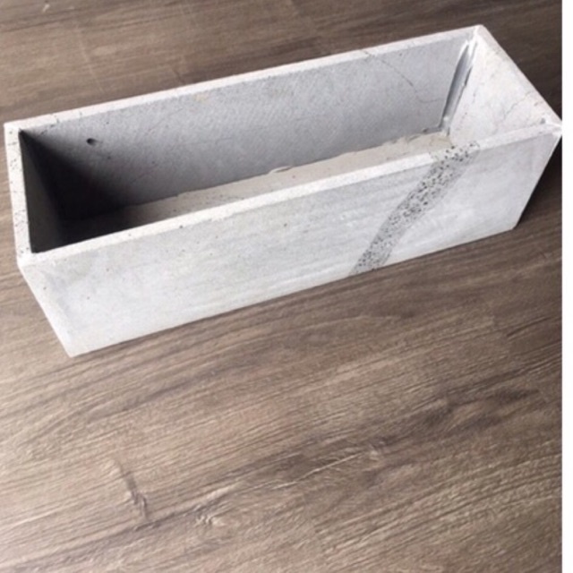 Chậu chữ nhật dài 60cm bằng đá tổ ong xám tự nhiên trồng cây ban công phát triển nhanh mà không cần chăm sóc