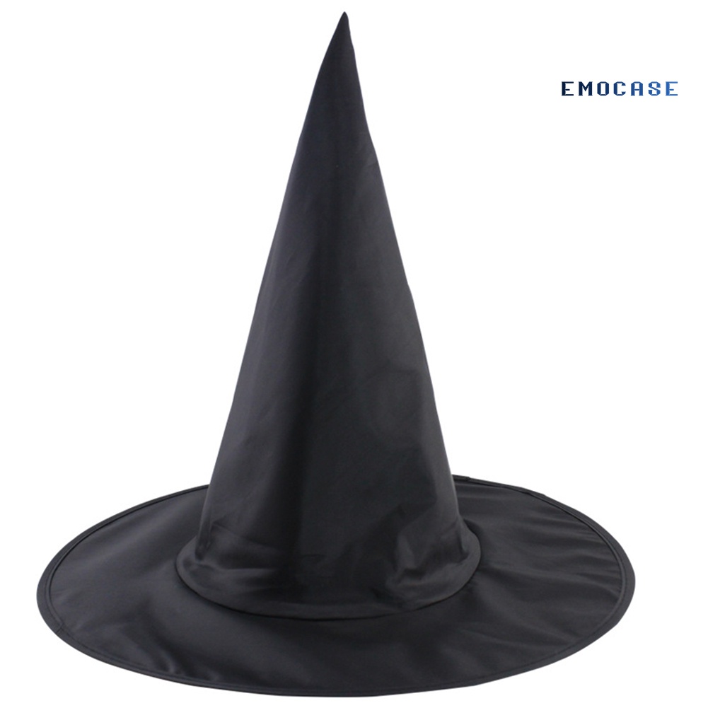 Mũ Phù Thủy Màu Đen Hóa Trang Halloween Cho Nữ