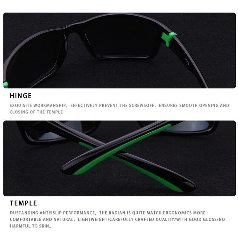 Kính Mát Phân Cực Chống Tia UV400 Phong Cách Thể Thao Thời Trang Cho Nam