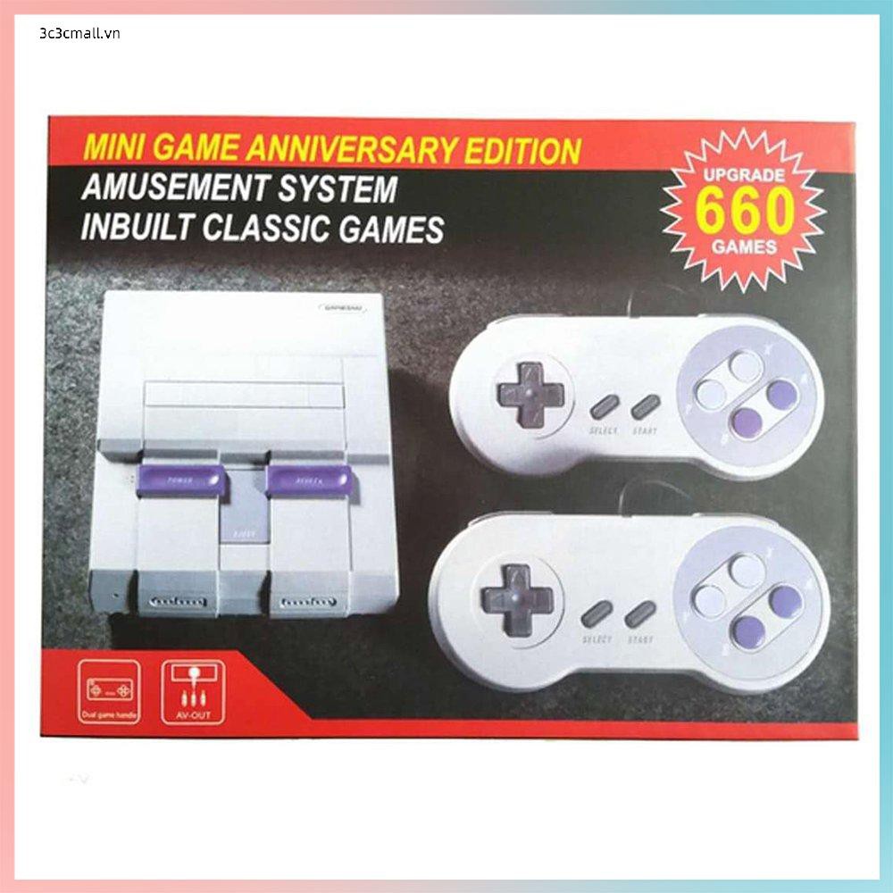 ✨chất lượng cao✨ Snes Nes Super Classic Tv Game Consoles 16-Bit Video Game Console Built-In 660 Classic Games Console