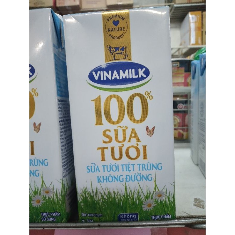 Sữa tươi Vinamilk không đường 1 lít