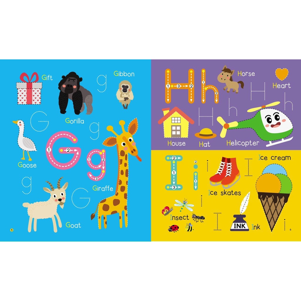 Sách Viết Xóa Song Ngữ Anh Việt đầu tiên bộ 4 cuốn Alphabet Numbers  TẶNG KÈM 2 BÚT