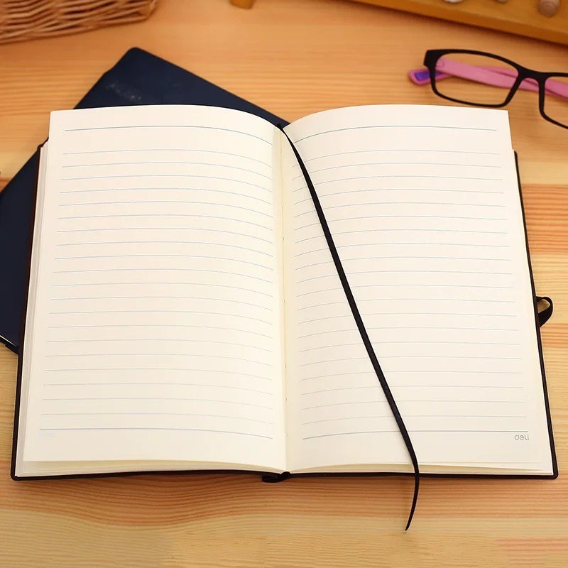 Sổ Tay 25K Bìa Da Thiết Kế Đơn Giản Tiện Dụng Cho Học Sinh/ Văn Phòng