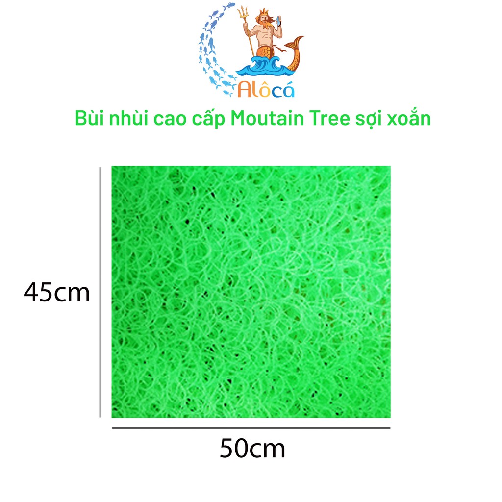 Bùi nhùi Moutain Tree cỡ 50x20cm đến 50x50cm làm sạch nước bể cá cảnh