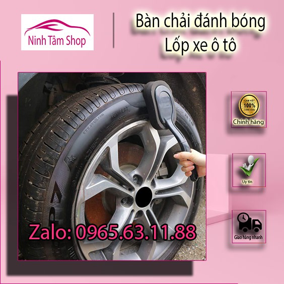 Bàn chải đánh bóng lốp xe ô tô cán dài