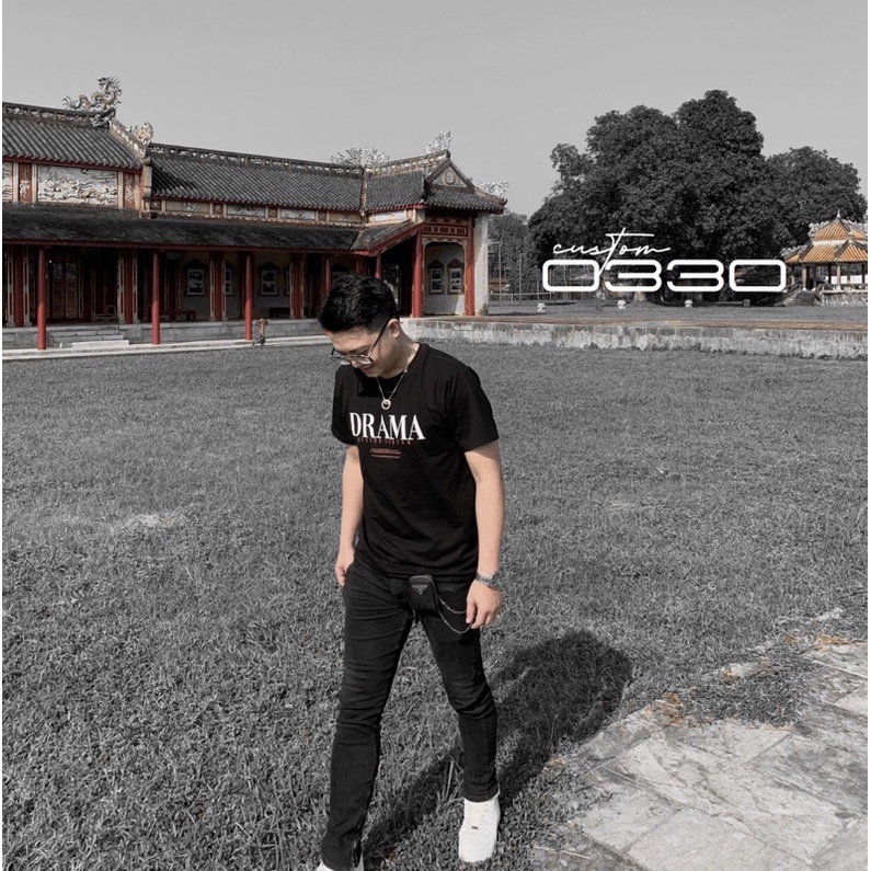 Áo thun/ áo đôi cổ tròn DRAMA by 0330 Custom