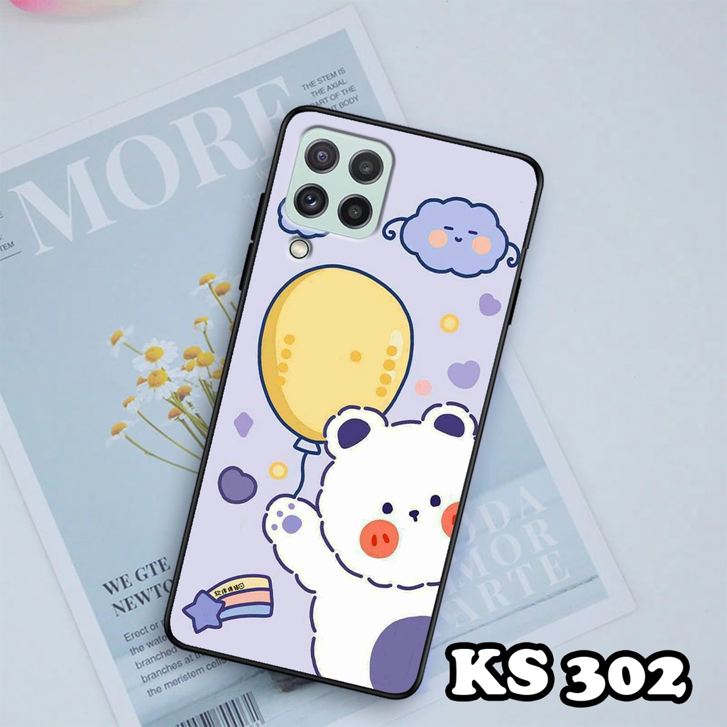 Ốp lưng Samsung M32 4G - Samsung M33 - Ốp in hình Gấu&amp;Thỏ siêu xinh - Lưng nhám viền TPU chống trầy xước