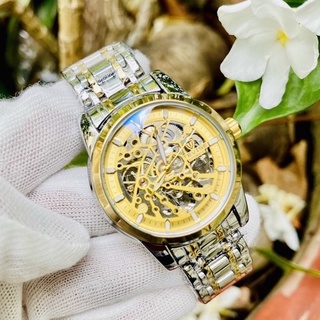 Đồng hồ cơ nam chính hãng TEVISE dây thép chạy full kim - bảo hành 2 năm (tặng kèm hộp , phụ kiện thâu dây)