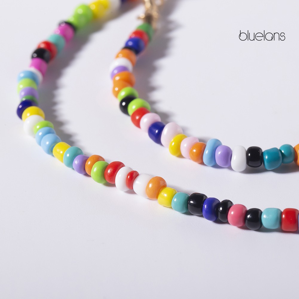 Vòng Cổ Choker Đính Hạt Ngọc Trai Nhân Tạo Nhiều Màu Phong Cách Bohemian Thời Trang Mùa Hè Cho Nữ