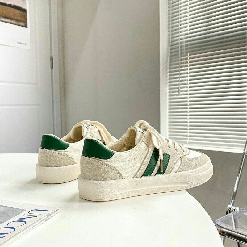 (Hàng sẵn _ảnh thật) Giày thể thao nữ y3 da lộn trẻ trung phối 2 màu xanh;xanh dương