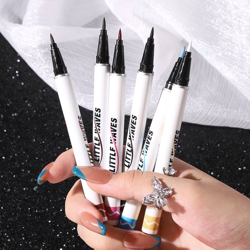 [Hàng mới về] Bút Kẻ Mắt Dạng Lỏng Kiss Beauty Gồm 6 Màu Tùy Chọn Chống Nước Lâu Trôi 0.01mm Tiện Dụng