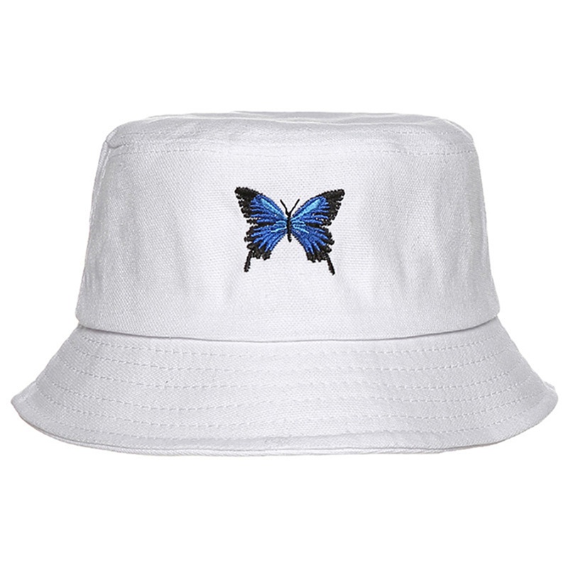 Summer Ladies Bucket Hat  Embroidered Foldable Flat Bottom Summer Fishing Fisherman Fashion Hat Hip-hop Hat