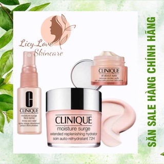 Set dưỡng da Clinique hồng 3 món  clinique moisture surge 100h 125ml kem mắt clinique 15ml xịt khoáng clinique 30ml