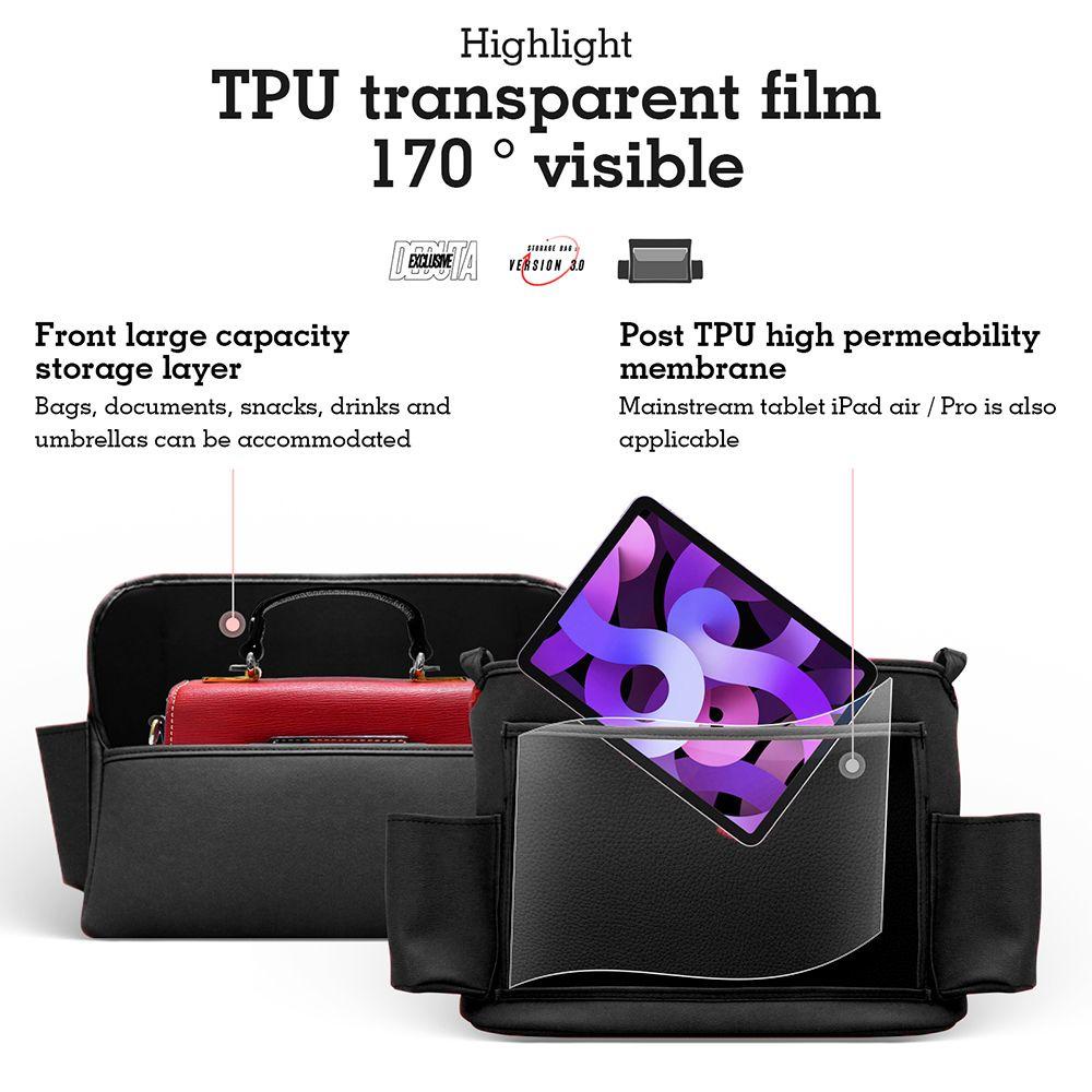 MYRONGVN Túi Lưới Đựng Đồ Gắn Lưng Ghế Xe Hơi Tiện Dụng