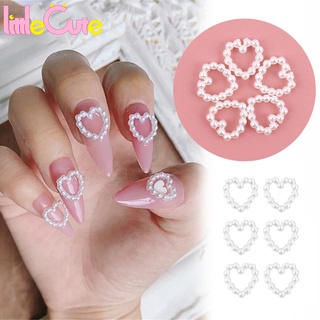 Set 10 phụ kiện trang trí móng tay hình trái tim