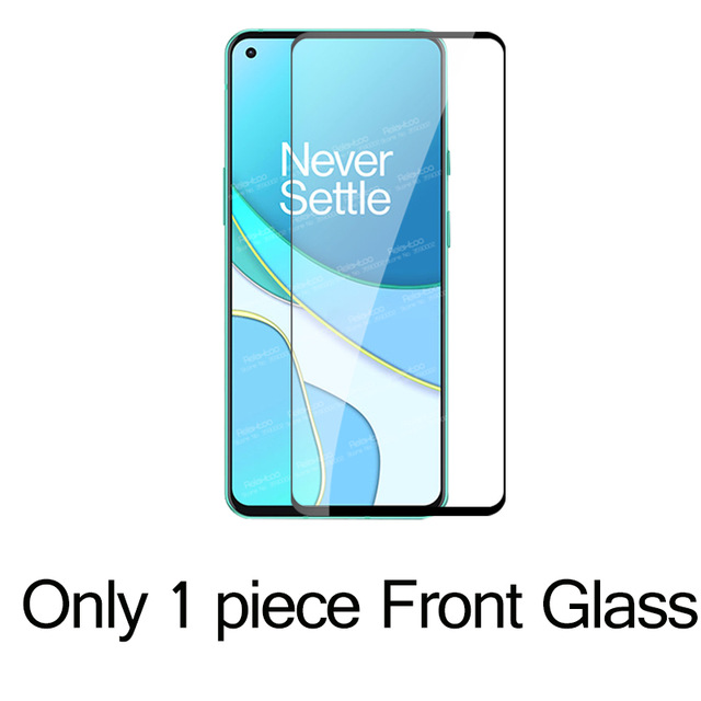 9H Tempered Glass For Oneplus 8T Screen Protector Toughened Glass Cover Film Silk Screen Tempered Film