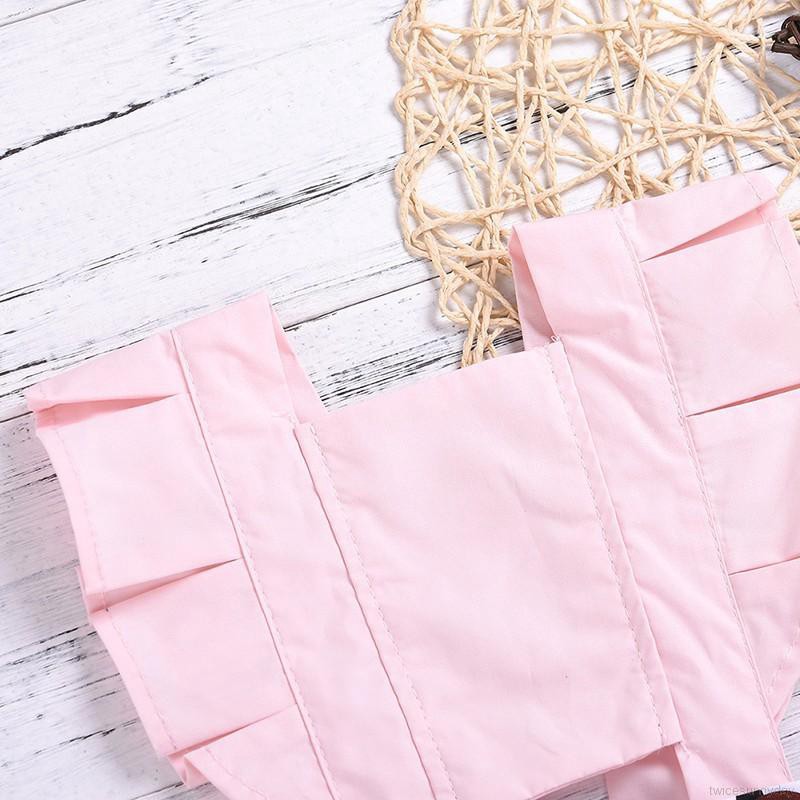 Bộ jumpsuit màu hồng xinh xắn cho bé gái