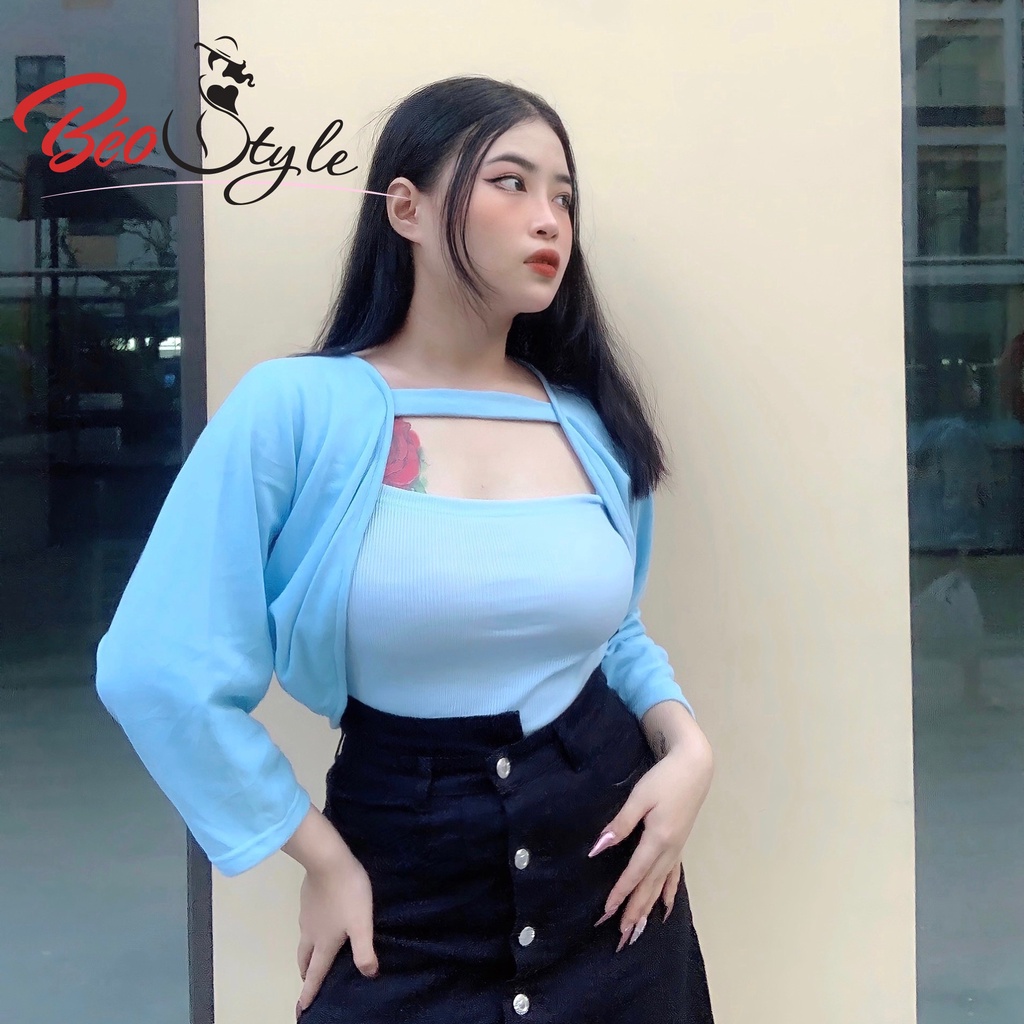 Set chân váy jean phối áo kiểu bigsize siêu hack dáng TES Dành cho nữ từ 40-95kg- Phù hợp đi chơi , công sở