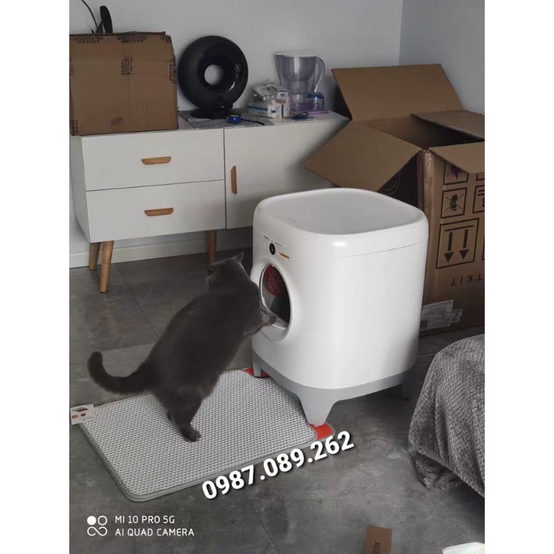-CÓ SẴN-[HÀNG CHÍNH HÃNG]-Máy vệ sinh mèo Pura X - Máy dọn vệ sinh mèo tự động PuraX - máy dọn phân tự động