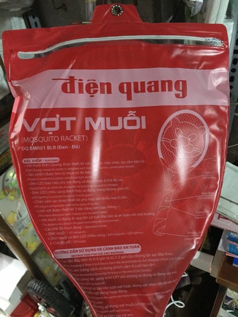 Vợt Muỗi Điện Quang Bảo Hành 12 Tháng(Ship Hoả Tốc Nhanh)