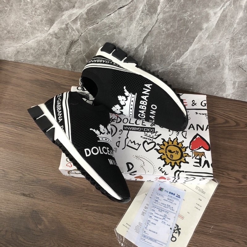 Giầy lười DG chun có hộp kèm - Giầy nam sneaker kèm box