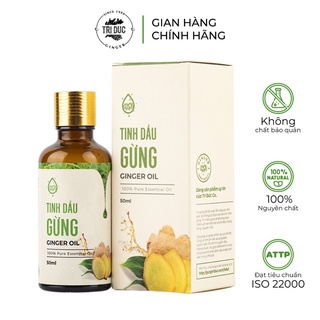Tinh Dầu Gừng Trí Đức Lọ Giúp Giảm Ho, Cảm Cúm, Viên Xoang, Viên Họng 50ml