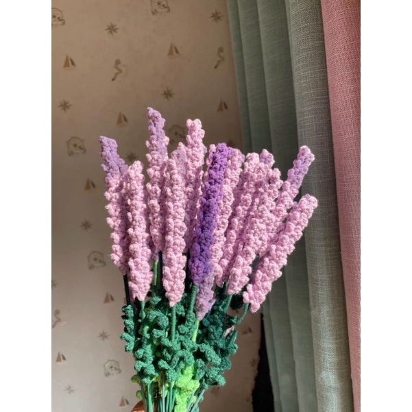 Hoa lavender len, bó hoa len lavender