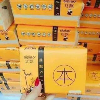 Thùng 30 gói giấy ăn Gấu Trúc nội địa Trung Quốc siêu dai loại 1 chỉ 120k/thùng