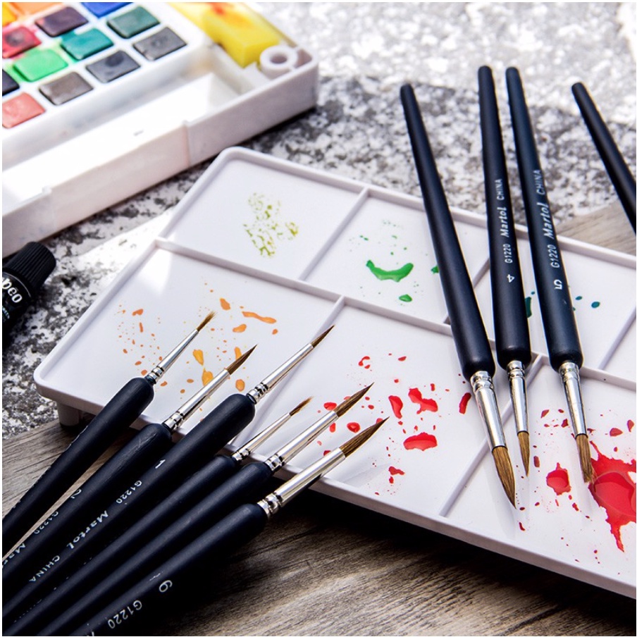 [XÓM VẼ] Cọ vẽ đầu tỉa Maries Martol vẽ màu nước, màu acrylic