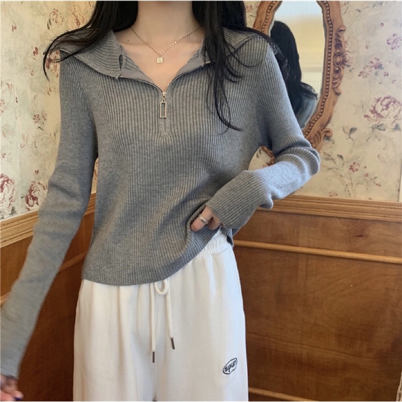 Quần áo mùa thu mới cho phụ nữ 2021, áo mùa xuân, kiểu mới, áo len dài tay, áo khoác nổ, mỏng | BigBuy360 - bigbuy360.vn