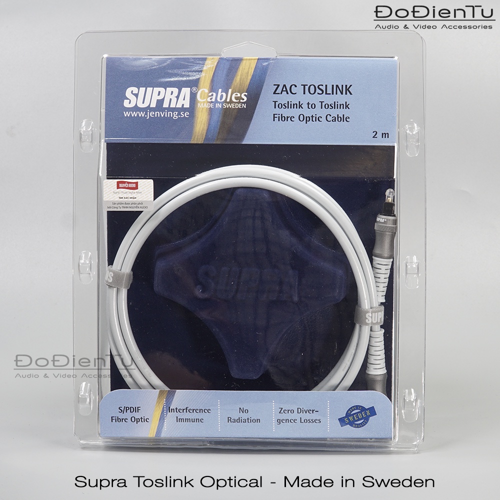 Dây Cáp Quang Supra ZAC Toslink Optical