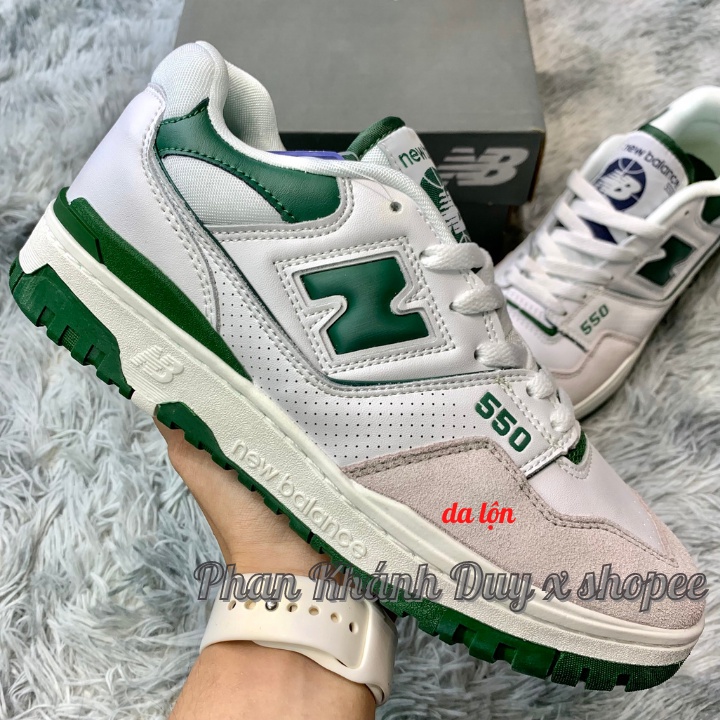 [ Pkdsneaker25] Giày New Balance 550 nb aimé leon dore xanh trắng nam nữ