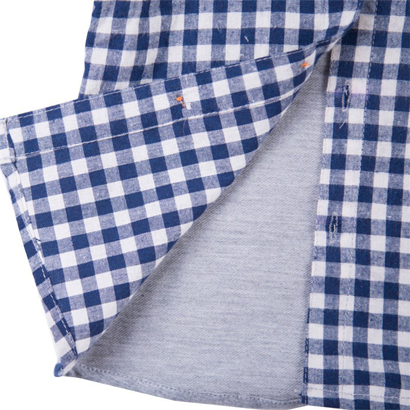 Áo sơ mi kẻ sọc in chữ cho bé trai