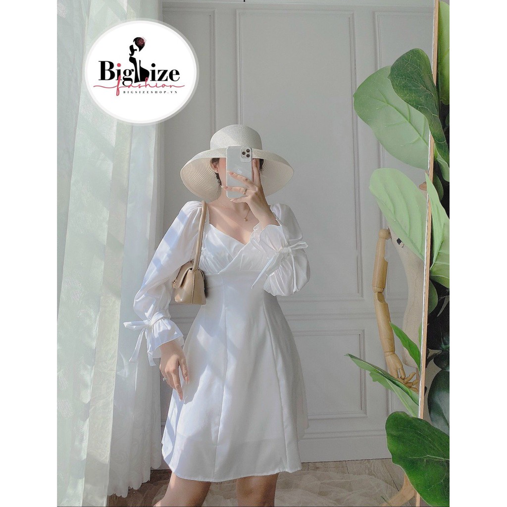 [Mã FATHANG5 giảm 10K đơn 50K] (50-90kg) ĐẦM TAY NƠ DÀI BIGSIZE-THÍCH HỢP ĐI CHƠI ĐI TIỆC-CHE KHUYẾT ĐIỂM TỐT | BigBuy360 - bigbuy360.vn