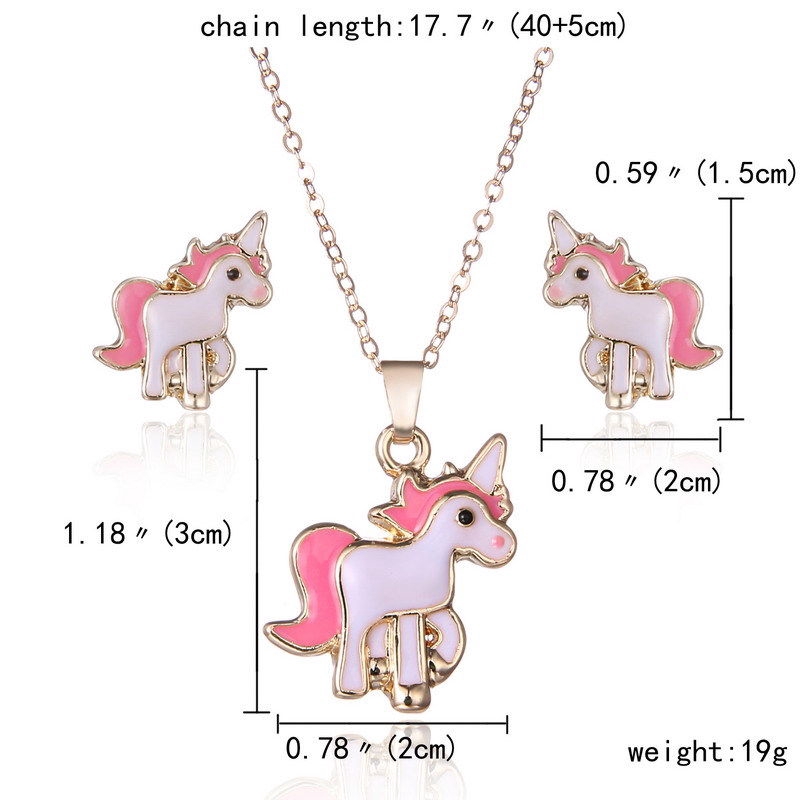 Bộ 3 Vòng cổ Mặt Kì Lân Màu Hồng Dễ Thương