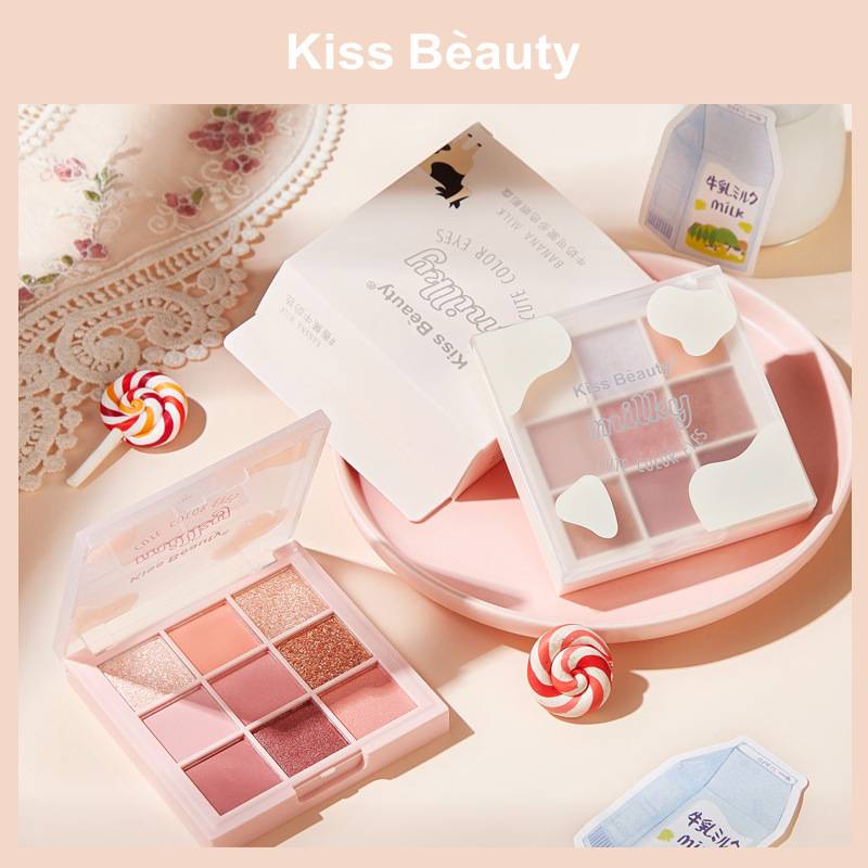 Bảng Phấn Mắt Kiss Beauty 9 Màu Lâu Trôi Cao Cấp | BigBuy360 - bigbuy360.vn