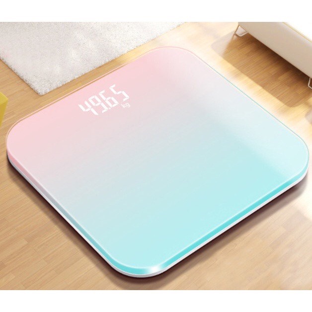 Cân Điện Tử Mặt Kính Cường Lực Chống Va Đập Tải Trọng 180kg - Cân Theo Dõi Sức Khỏe Kèm Cáp Sạc