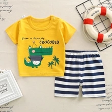 Áo thun tay ngắn và quần ngắn cho bé trai và bé gái