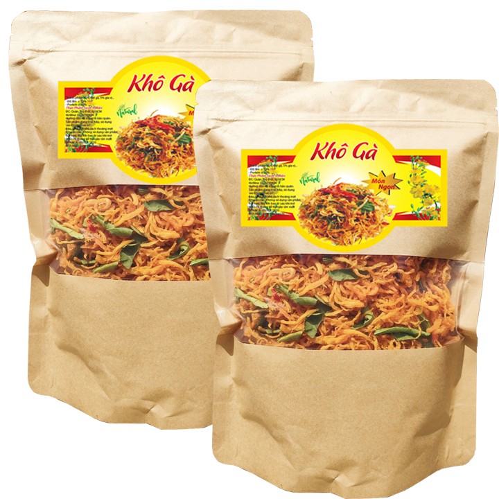 1KG KHÔ GÀ LÁ CHANH LOẠI THƯỢNG HẠNG ĐẢM BẢO VSATTP TPS - 2 BỊCH 500G | BigBuy360 - bigbuy360.vn