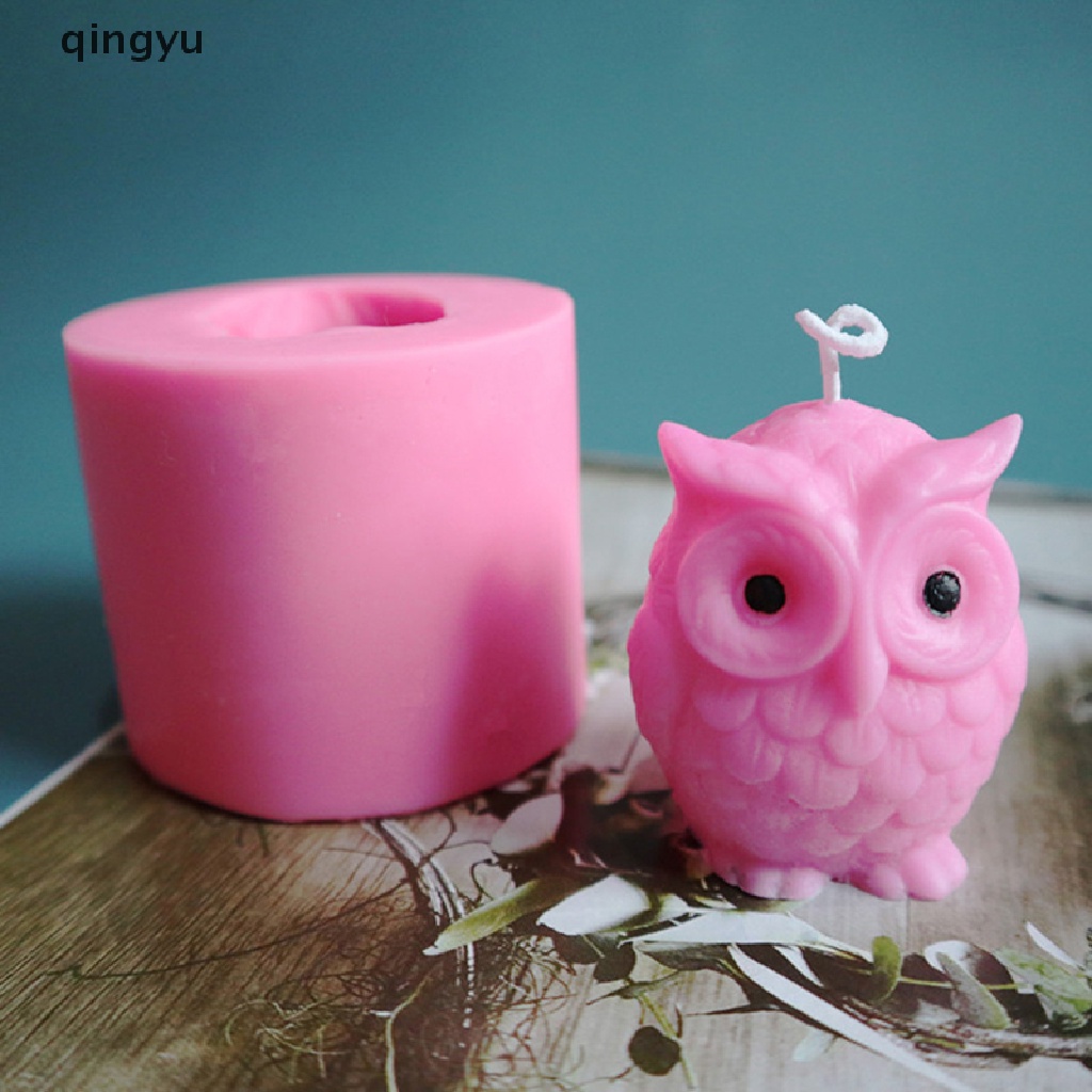 Khuôn Làm Nến Handmade DIY Hình Chim Cú Bằng Silicone Tiện Lợi