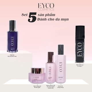 Combo 5 sản phẩm danh cho da mụn eyco